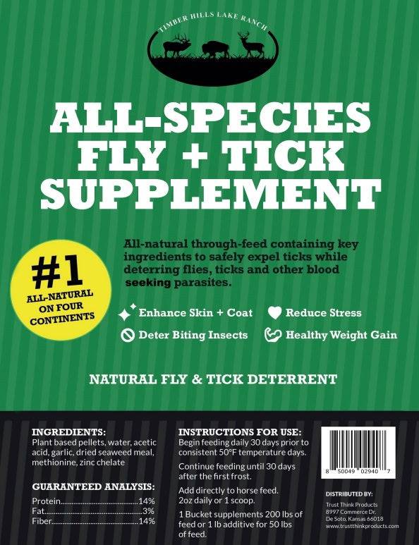 Timber Hills Lake Ranch - All Species Fly + Tick Supplement 4lb Bucket