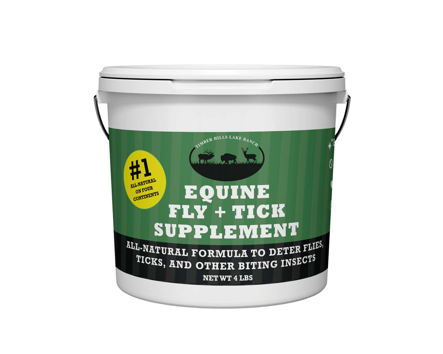 timber hills - equine | fly & tick supplement | 4lb (1-month supply) - trust think