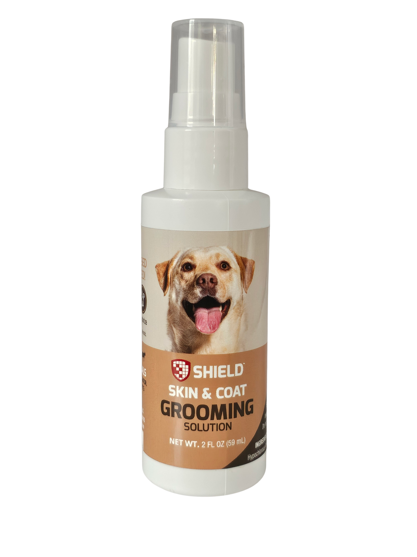 trust think's shield skin & coat grooming solution for healthy skin and shiny coat